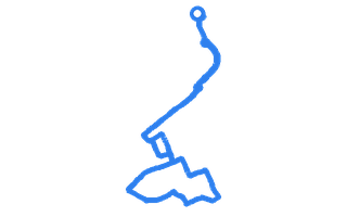 Route shape for Route 9 at York (Arabesque House) DTC