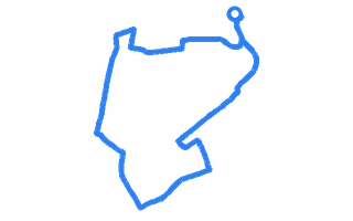 Route shape for Route 16 at York (Arabesque House) DTC